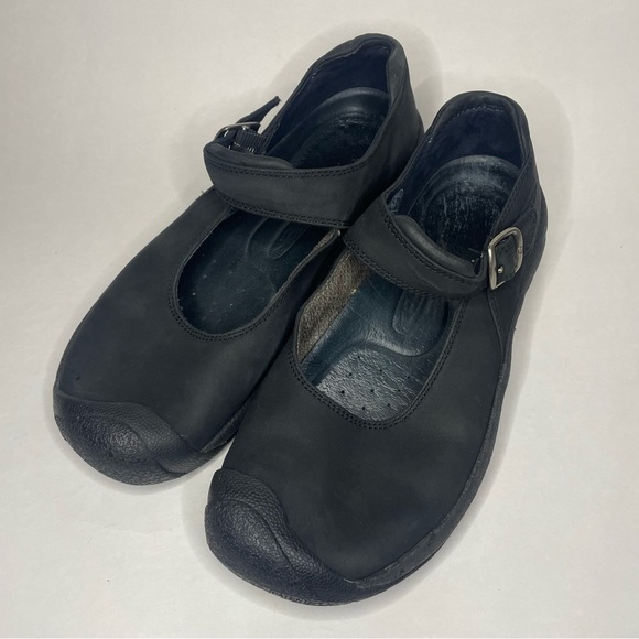 Women's Keen Black Waterproof Leather "Seattle Mary" Shoes 8.5 Beach Pool Swim - Picture 5 of 9